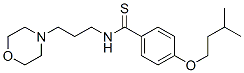 p-(Isopentyloxy)-N-(3-morpholinopropyl)thiobenzamide Struktur