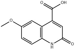 2-HYDROXY-6-METHOXY-QUINOLINE-4-CARBOXYLIC ACID Struktur