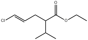 4-Pentenoic acid, 5-chloro-2-(1-methylethyl)-, ethyl ester, (4E)- Struktur