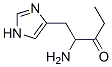 3-Pentanone,  2-amino-1-(1H-imidazol-4-yl)-  (9CI) Struktur