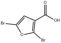 2,5-Dibromo-3-furancarboxylic acid Struktur