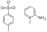 Pyridinium, 2-amino-1-methyl-, p-toluenesulfonate Struktur