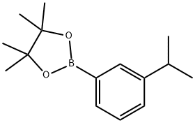 2-(3-Isopropylphenyl)-4,4,5,5-tetramethyl-1,3,2-dioxaborolane Struktur