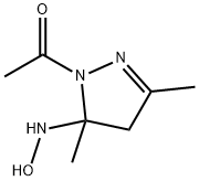 1H-Pyrazol-5-amine, 1-acetyl-4,5-dihydro-N-hydroxy-3,5-dimethyl- (9CI) Struktur