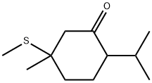 1-(methylthio)-p-menthan-3-one  Struktur