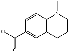 6-Quinolinecarbonyl chloride, 1,2,3,4-tetrahydro-1-methyl- (8CI) Struktur