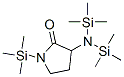 3-[Bis(trimethylsilyl)amino]-1-(trimethylsilyl)pyrrolidin-2-one Struktur