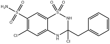 Benzyldihydrochlorothiazide Struktur