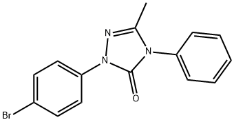 1-(4-Bromophenyl)-4,5-dihydro-3-methyl-4-phenyl-1H-1,2,4-triazol-5-one Struktur