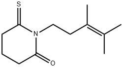 2-Piperidinone,  1-(3,4-dimethyl-3-pentenyl)-6-thioxo-  (9CI) Struktur