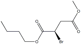 Butanedioic acid, bromo-, 1-butyl 4-methyl ester, (2R)- (9CI) Struktur