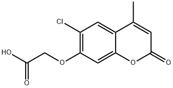 (6-CHLORO-4-METHYL-2-OXO-2H-CHROMEN-7-YLOXY)-ACETIC ACID Struktur