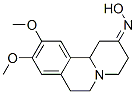 1,3,4,6,7,11b-Hexahydro-9,10-dimethoxy-2H-benzo[a]quinolizin-2-one oxime Struktur