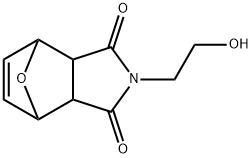 3A,4,7,7A-TETRAHYDRO-2-(2'-HYDROXYETHYL)-4,7-EPOXY-1H-ISOINDOLE-1,3(2H)-DIONE Struktur