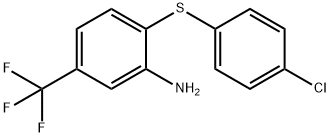 2-[(4-Chlorophenyl)thio]-5-(trifluoromethyl)aniline Struktur