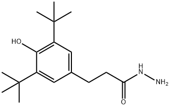 3-(3,5-Di-tert-butyl-4-hydroxyphenyl)propanohydrazide Struktur