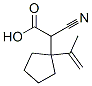 Cyclopentaneacetic acid, -alpha--cyano-1-(1-methylethenyl)- (9CI) Struktur