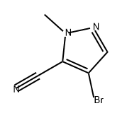 4-bromo-1-methyl-1H-pyrazole-5-carbonitrile Struktur