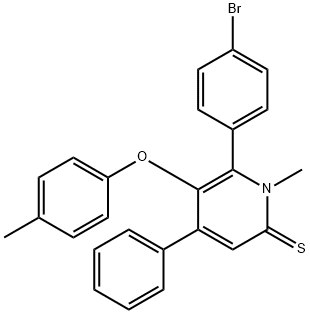 2-(4-BROMOPHENYL)-4-PHENYL-6-(4-TOLYL)PYRIDINE Struktur