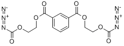 bis[2-(azidoformyloxy)ethyl] isophthalate Struktur