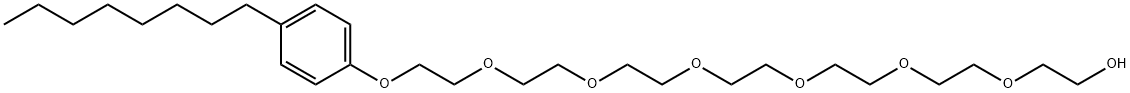 20-(4-octylphenoxy)-3,6,9,12,15,18-hexaoxaicosan-1-ol Struktur