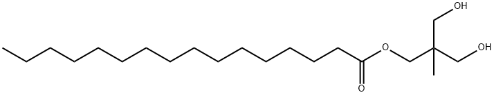 3-hydroxy-2-(hydroxymethyl)-2-methylpropyl palmitate Struktur