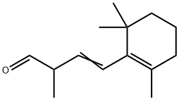 2-methyl-4-(2,6,6-trimethyl-1-cyclohexen-1-yl)-3-butenal Struktur