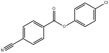 4-Cyanobenzoic acid 4-chlorophenyl ester Struktur