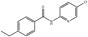 N-(5-CHLORO-2-PYRIDINYL)-4-ETHYL-BENZAMIDE Struktur