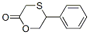 5-Phenyl-1,4-oxathian-2-one Struktur