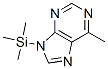 6-Methyl-9-(trimethylsilyl)-9H-purine Struktur