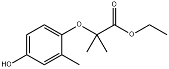 Propanoic acid, 2-(4-hydroxy-2-Methylphenoxy)-2-Methyl-, ethyl ester Struktur