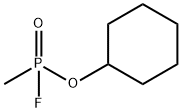 cyclohexyl methylphosphonofluoridate Struktur