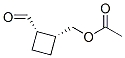 Cyclobutanecarboxaldehyde, 2-[(acetyloxy)methyl]-, (1S,2R)- (9CI) Struktur