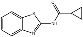 Cyclopropanecarboxamide, N-2-benzothiazolyl- (8CI,9CI) Struktur