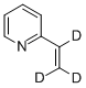 2-Vinylpyridine-d3, 97 atom % D  (Inhibited with 0.1% tert-Butylcatechol) Struktur