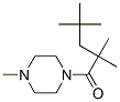 1-Methyl-4-(2,2,4,4-tetramethylvaleryl)piperazine Struktur