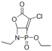 2-Oxa-7-aza-6-phosphabicyclo[3.2.0]hept-4-en-3-one,  4-chloro-6-ethoxy-7-ethyl-,  6-oxide Struktur