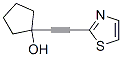 Cyclopentanol, 1-(2-thiazolylethynyl)- (9CI) Struktur