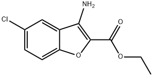 ethyl 3-aMino-5-chloro-1-benzofuran-2-carboxylate Struktur