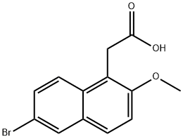 (6-BROMO-2-METHOXY-1-NAPHTHYL)ACETIC ACID Struktur