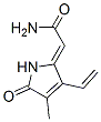 (2Z)-2-(3-ethenyl-4-methyl-5-oxopyrrol-2-ylidene)acetamide Struktur