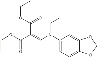 diethyl [[N-ethyl-3,4-(methylenedioxy)anilino]methylene]malonate Struktur