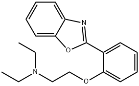 2-[o-[2-(Diethylamino)ethoxy]phenyl]benzoxazole Struktur