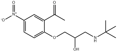 5-Nitro-2-(3-(tert-butylaMino)-2-hydroxypropoxy)acetophenone Struktur