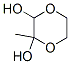 2-Methyl-1,4-dioxane-2,3-diol Struktur