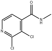 2,3-Dichloro-N-methyl-4-pyridinecarboxamide Struktur