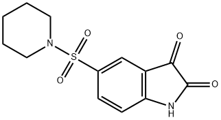 5-(PIPERIDIN-1-YLSULFONYL)-1H-INDOLE-2,3-DIONE Struktur