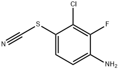 3-Chloro-2-fluoro-4-thiocyanatoaniline Struktur