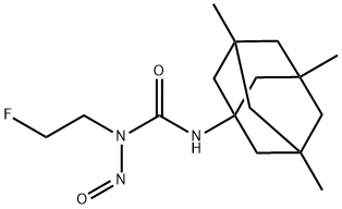 1-(2-Fluoroethyl)-1-nitroso-3-(3,5,7-trimethyladamantan-1-yl)urea Struktur